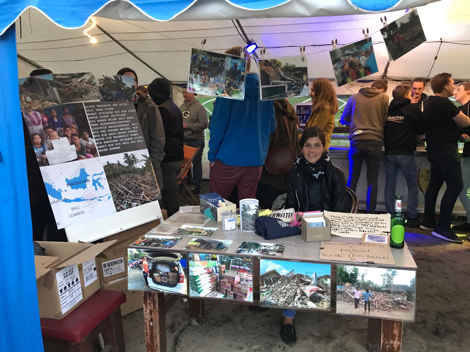 Irenes Stand auf dem Hinunwech Festival 2018